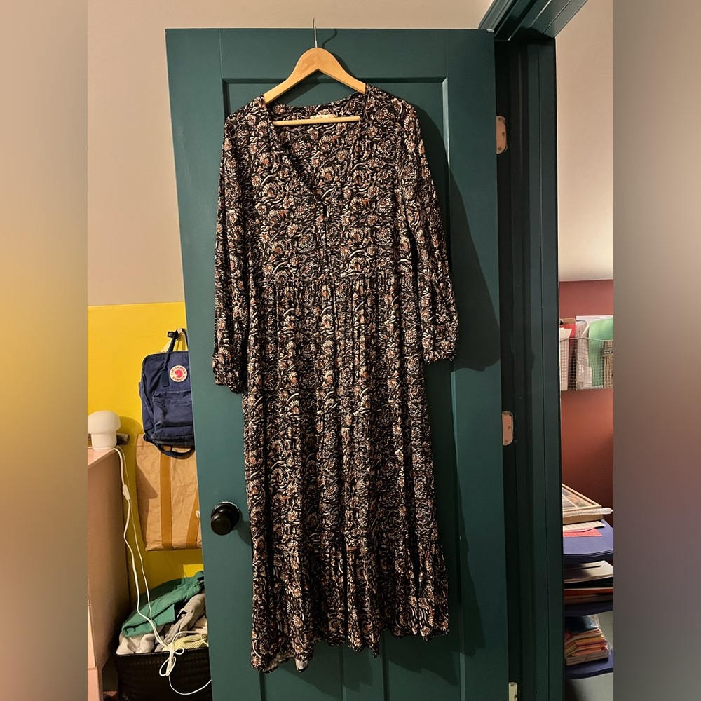 Faherty maxi dress size L